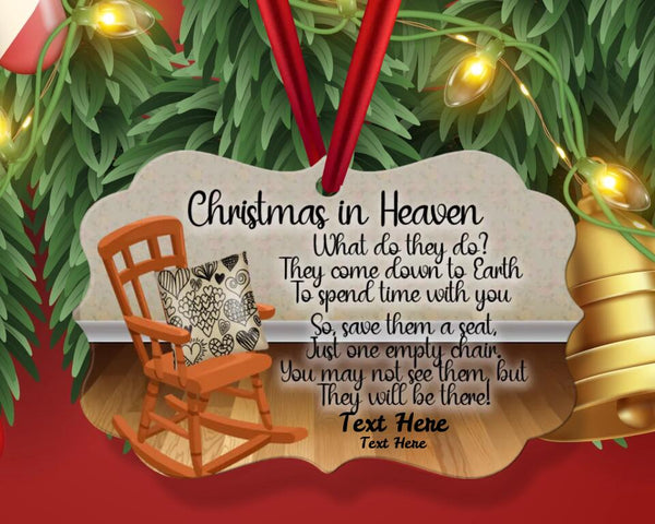 Christmas In Heaven Personalized Ornament