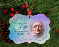 Butterfly Rainbow Memorial Chirstmas Ornament