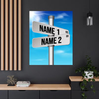 Street Sign Canvas 2-8 Names