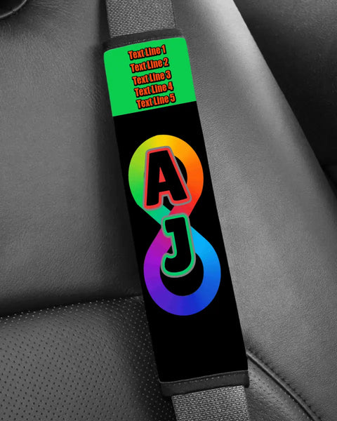 Infinity Rainbow Symbol Seatbelt Cover
