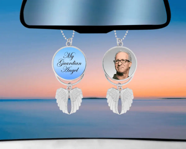 Memorial rear view mirror charms deals